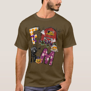 Camiseta Aranha-Fazenda do Halloween JackOLanterna Farmhous