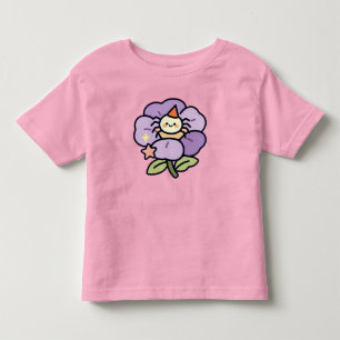Camiseta Aranha Fofa de Festa em Flor Roxa