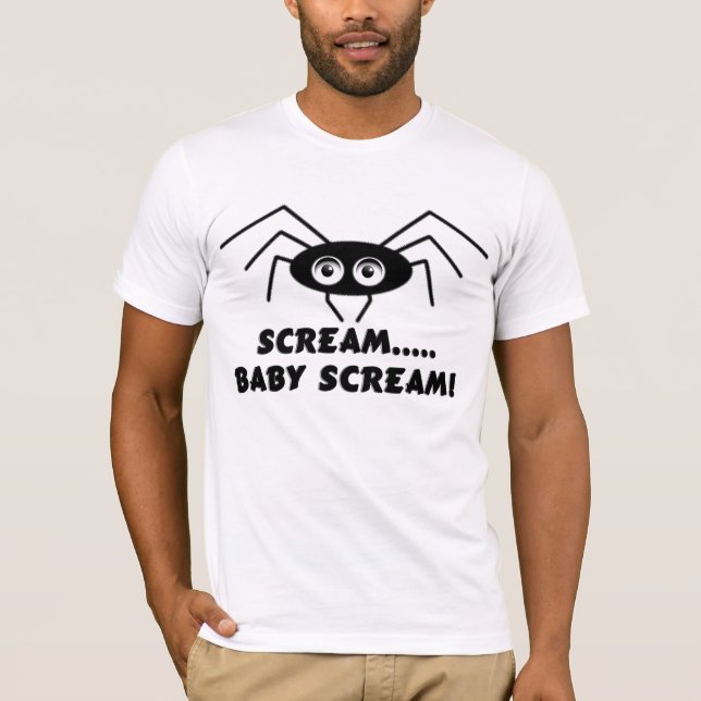 Camiseta Aranha - gritar do BEBÊ do gritar! (Frente)