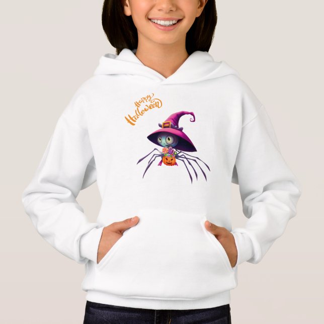 Camiseta Aranha/Halloween/outono/abóbora (Frente)