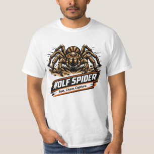 Camiseta Aranha Lobo – Corra. Persiga. Capture.