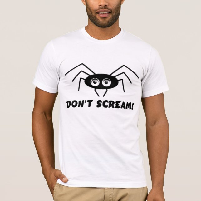 Camiseta Aranha - NÃO GRITE! (Frente)