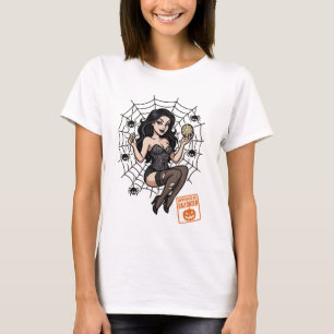 Camiseta Aranha-Pin-Up-Cartoon - Halloween Aprovada