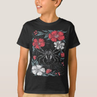 Aranha Romântica Escura Floral