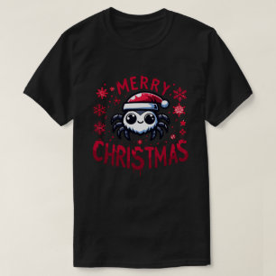 Camiseta Aranha saltadora de natal bonita