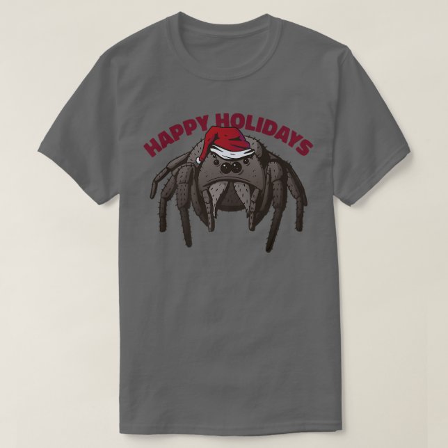 Camiseta Aranha saltitante, regime de Phidippus, Feriados F (Frente do Design)