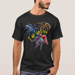 Camiseta Aranha-tarântula azul/vermelha/laranja/preta-tar