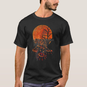Camiseta Aranha Tarântula  Lua Cheia Animal Aranha Arácnido