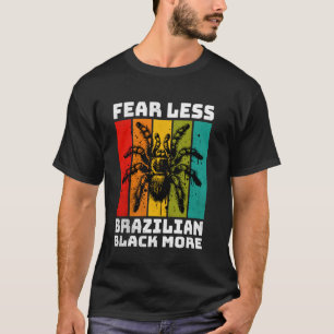Camiseta Aranha Tarântula Pet Tarântula Preta Brasileira