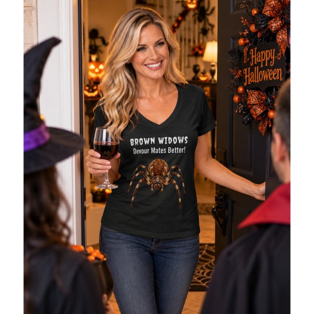CAMISETA ARANHA VIÚVA MARROM (Criador carregado)