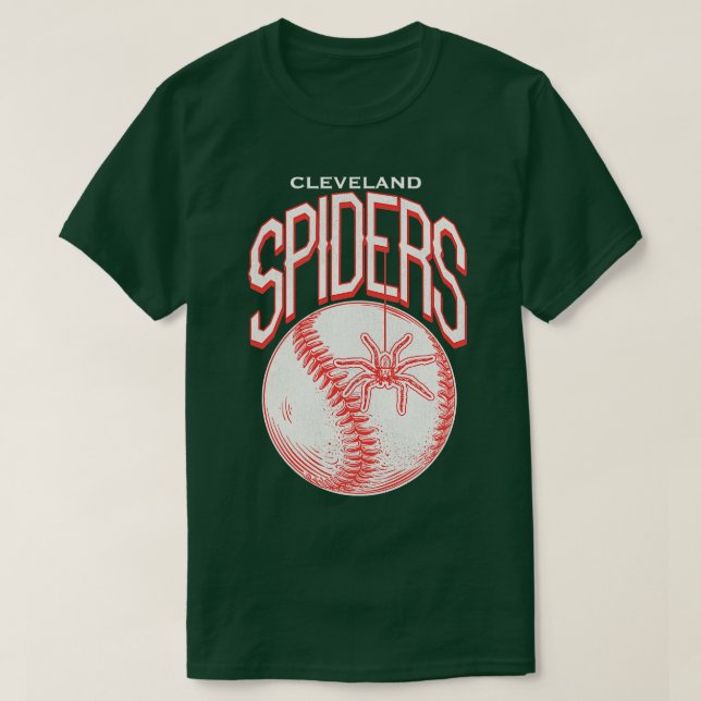 Camiseta Aranhas com Padrões Retroativos Baseball (Frente do Design)