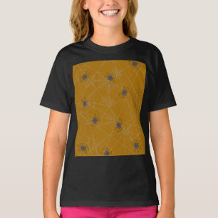 Camiseta Aranhas do Dia das Bruxas e abóboras