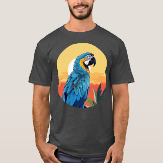 Camiseta Arara azul e dourada 20