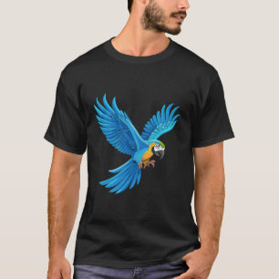 Camiseta Arara azul voando