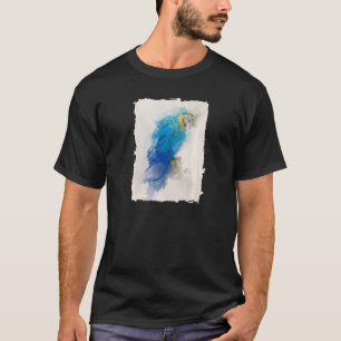 Camiseta Arara Papagaio Azul e Amarelo Nº 3 Retrato de Anim