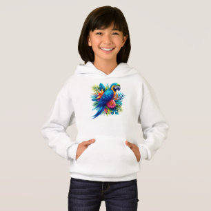 Camiseta Arara tropical azul-colorida