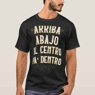 Camiseta Arba abajo al centro engraçado mexicano no México