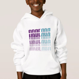 Camiseta Arberor Kids Hoodie – Logotipo em Bloco com Gradie