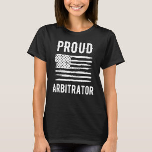 Camiseta Arbitragem Orgulhosa Profissão Americana