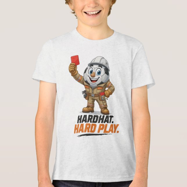 Camiseta Árbitro de Futebol com Capacete de Proteção (Frente)
