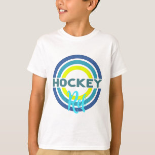 Camiseta Árbitro de hóquei com círculos de hóquei modernos