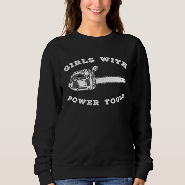 Camiseta Arborist Chainsaw Female Lumberjack (Frente)