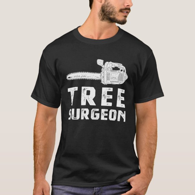 Camiseta Arborist Chainsaw Tree Work Lumberjack Tee (Frente)