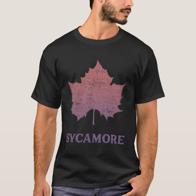 Camiseta Arborist Sycamore Tree Leaf Nature Arboretum (Frente)