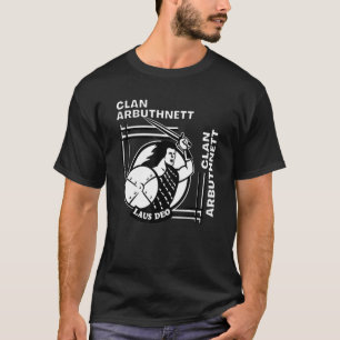 Camiseta Arbuthnett Clan Gaelic Motto Swordsman