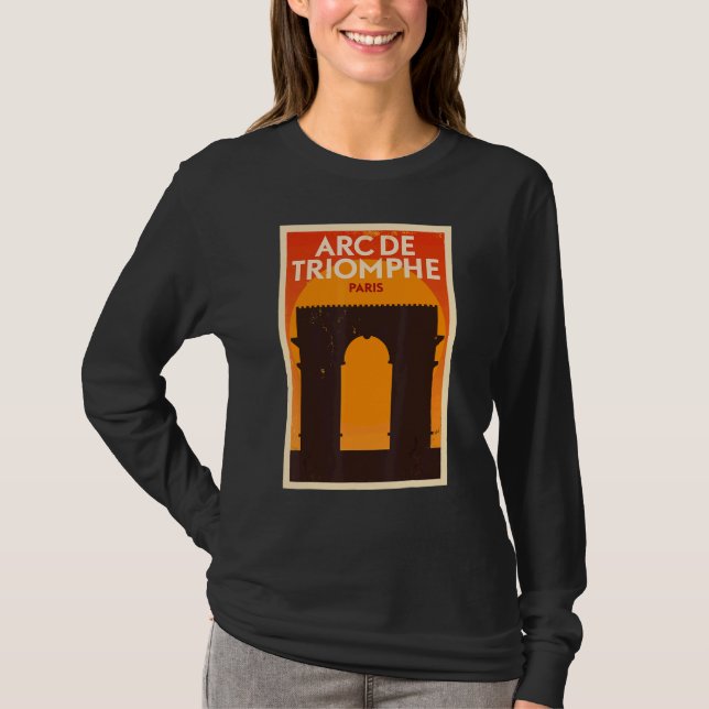 Camiseta Arc De Triomphe Paris Turístico (Frente)