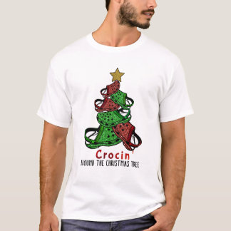 Camiseta Arca-D Em Torno Da Árvore De Natal, Cristo Engraça