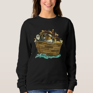 Camiseta Arca de Noé com Gatos Religioso Cristão Gato