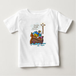 Camiseta Arca personalizada do neto Baptism Noah