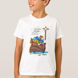 Camiseta Arca personalizada do neto Baptism Noah