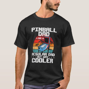 Camiseta Arcade Engraçada Do Pai Pinball Humor De Jogos Par