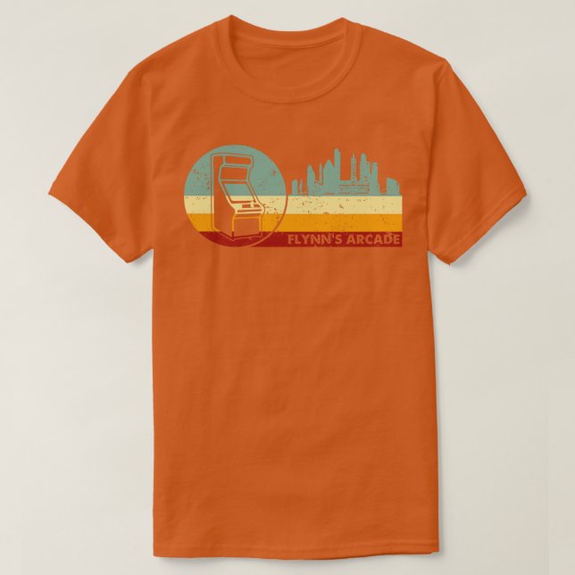 Camiseta Arcade Flynns Da Vintage Retro (Frente do Design)