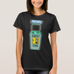 Camiseta Arcade Game Retro Gamer Inserir Moedas