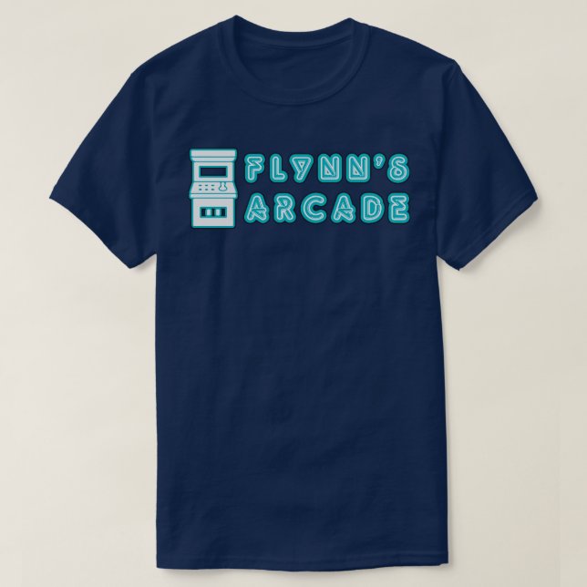 Camiseta Arcade Neon Flynns (Frente do Design)