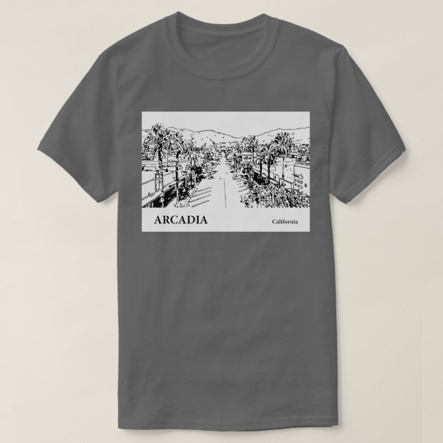 Camiseta Arcadia California TShirt 2 (Frente do Design)