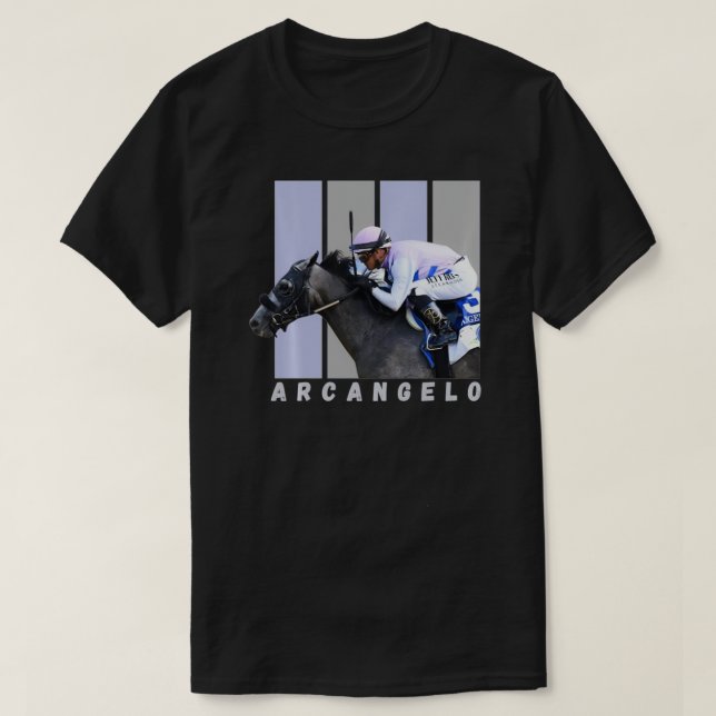 Camiseta Arcangelo Horse Racing Papais noeis Del Mar (Frente do Design)