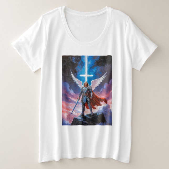 Camiseta Arcanjo Miguel (Frente do Design)