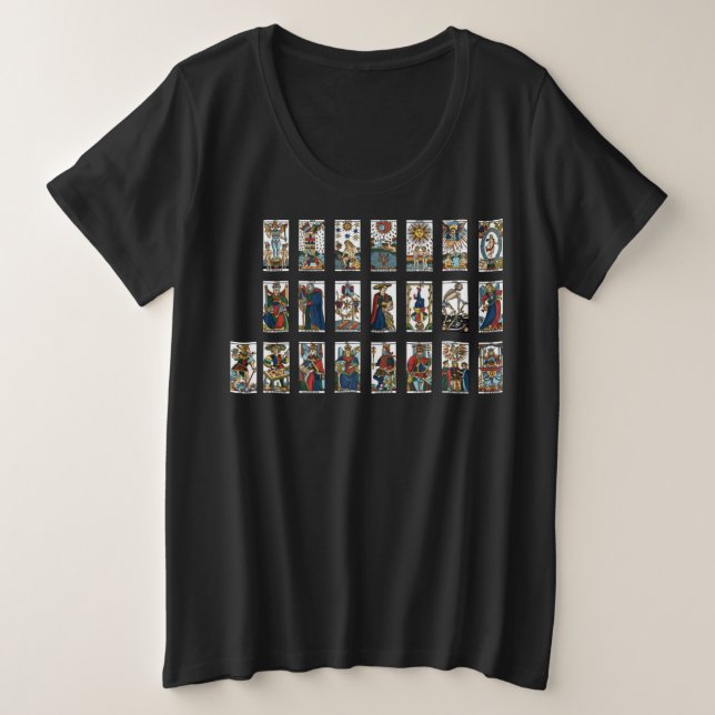 Camiseta Arcanos Maiores do Tarot (Frente do Design)