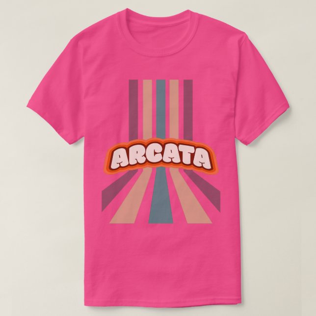 Camiseta Arcata California Hippie City Cute Colorida Verta (Frente do Design)