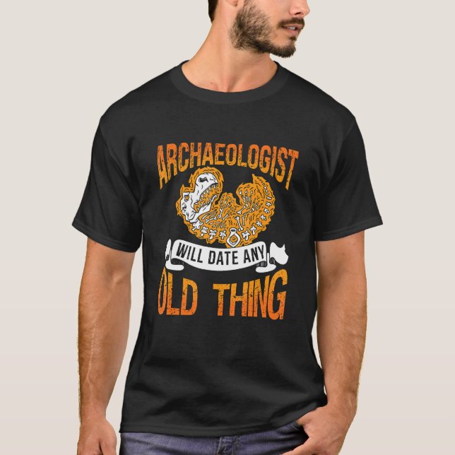 Camiseta Archaeologist Will Date Rockhounding Collector Arc (Frente)