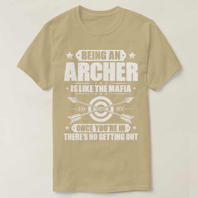 Camiseta Archer Archery Arco caçando Arco de seta Bowman (Frente do Design)