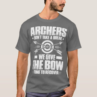 Camiseta Archer Archery Arco caçando Arco de seta Bowman