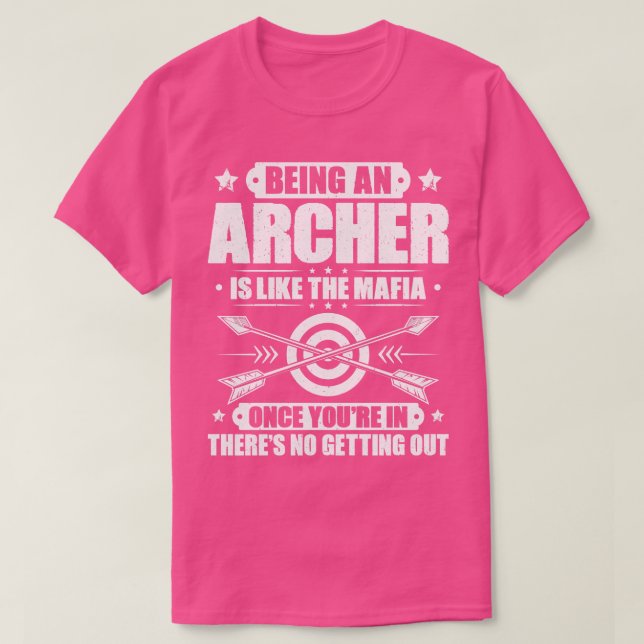 Camiseta Archer Archery Arco caçando Arco de seta Bowman (Frente do Design)