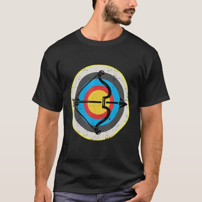Camiseta Archer Archery Bow Hunting Bow and Arrow Target (Frente)