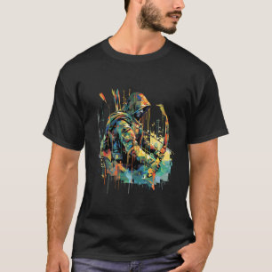 Camiseta Archer Bowman Retrato Combatendo Misteria Arte-Som