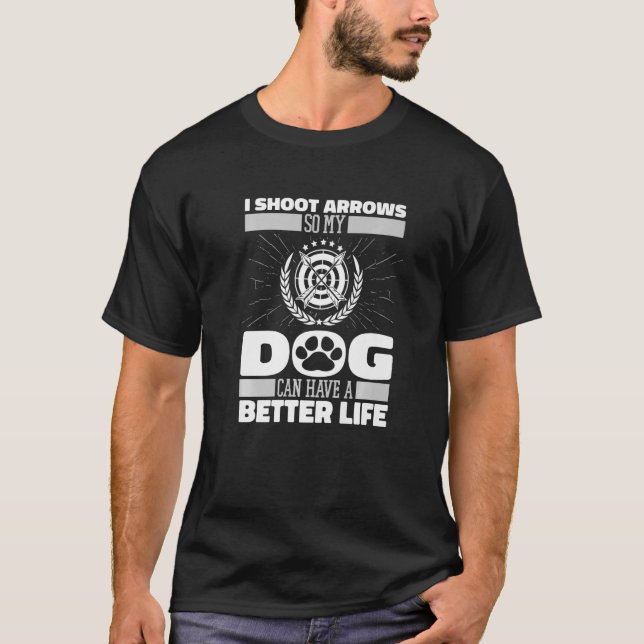 Camiseta Archer Dog Arco Bowman Arrow Archer (Frente)